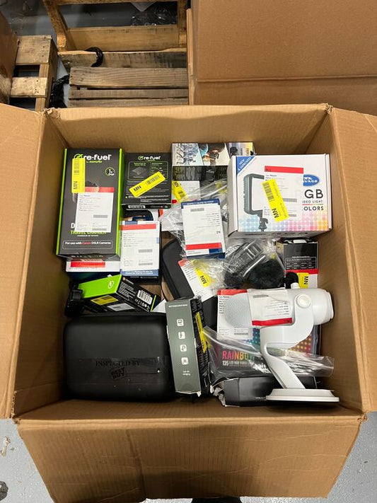 BOX OF RETURNS (Electronics) - ITEMS 34 - MSRP $2,213.60