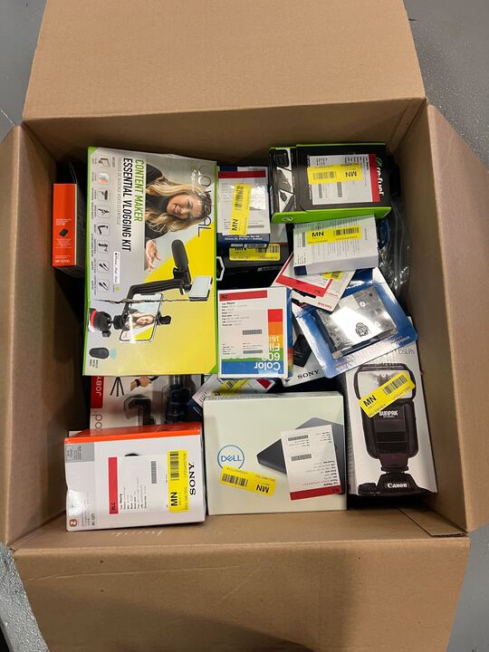 BOX OF RETURNS (Electronics) - ITEMS 31 - MSRP $1,240.51