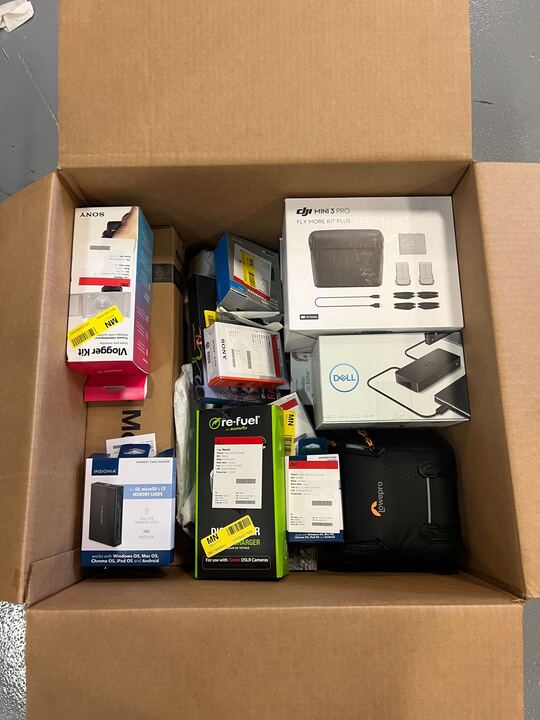 BOX OF RETURNS (Electronics) - ITEMS 17 - MSRP $1,543.81